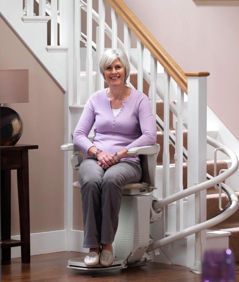 Curved Stair Lifts in Rochester, Buffalo, Erie, Pittsburgh, Morgantown