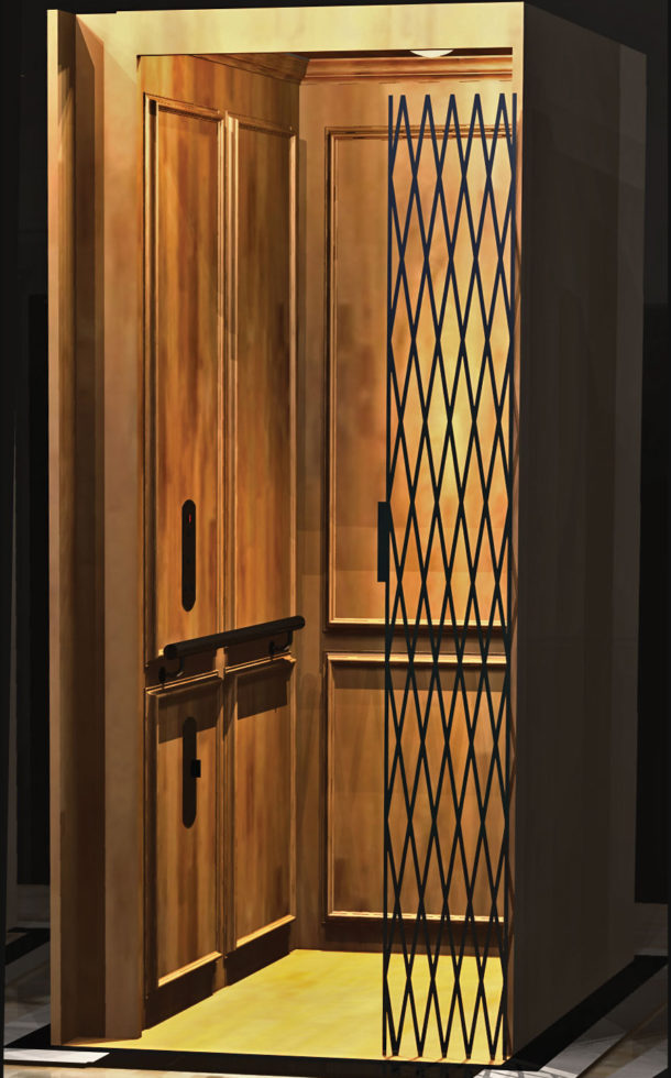 Symmetry Elevator - Inset Home Elevator Panel