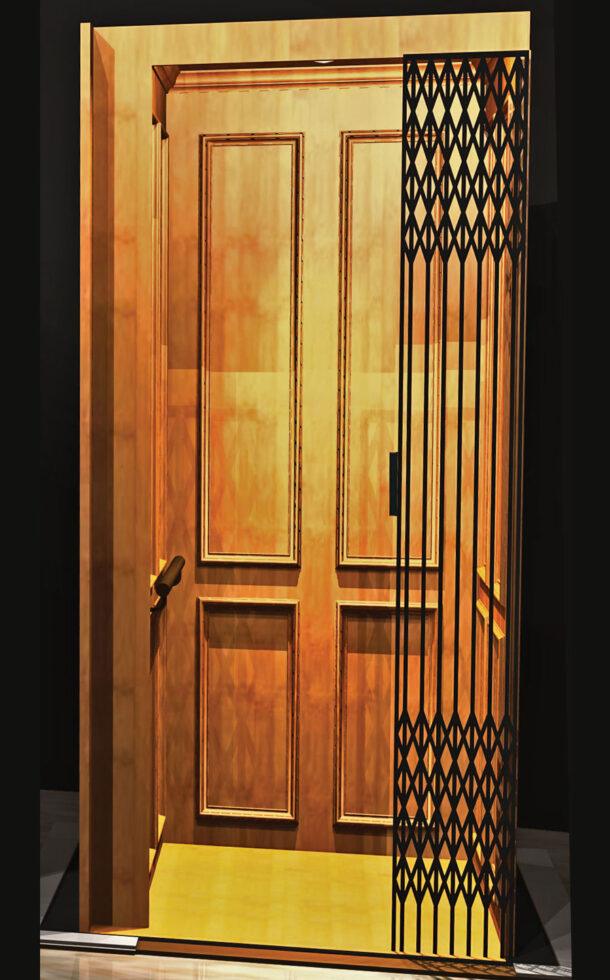 Symmetry Elevator - Raised Home Elevator Panel