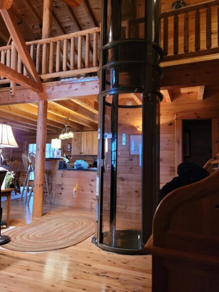 Custom Elevator in Middle of Cabin Like Home in Buffalo, Rochester, Pittsburgh