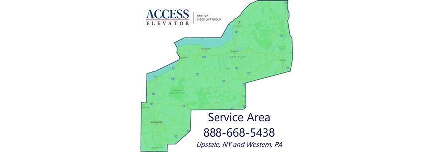 access elevator service area