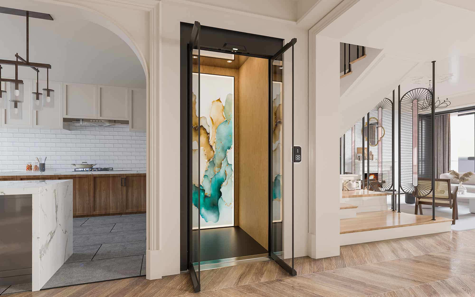 Ms Elevator Dream E2 Glass Fullopen